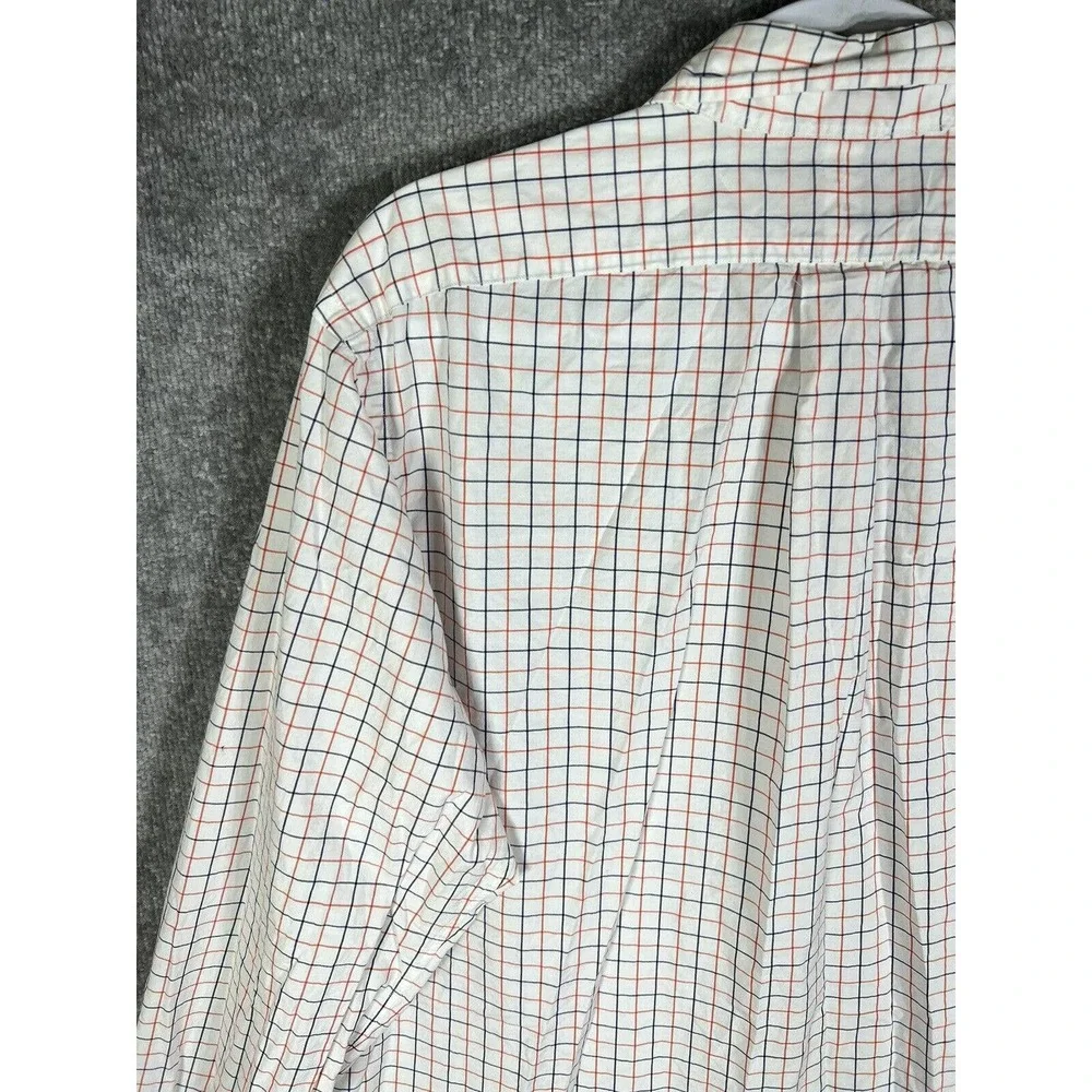 Ralph Lauren Classic Fit Windowpane Button Down Dress Shirt Mens Size 16.5 Large